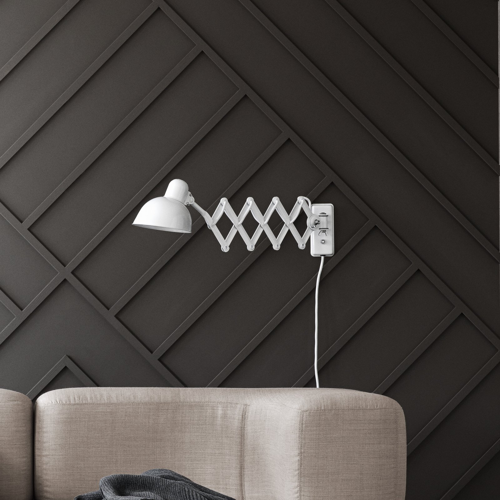 KAISER idell™ 6718-W Vägg-/Saxlampa Vit - Fritz Hansen