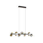 Pallo 7 LED Závěsné Svítidlo Černá/Zlatá - Lucande