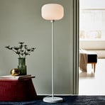 Vloerlamp Milford met witte kap van glas