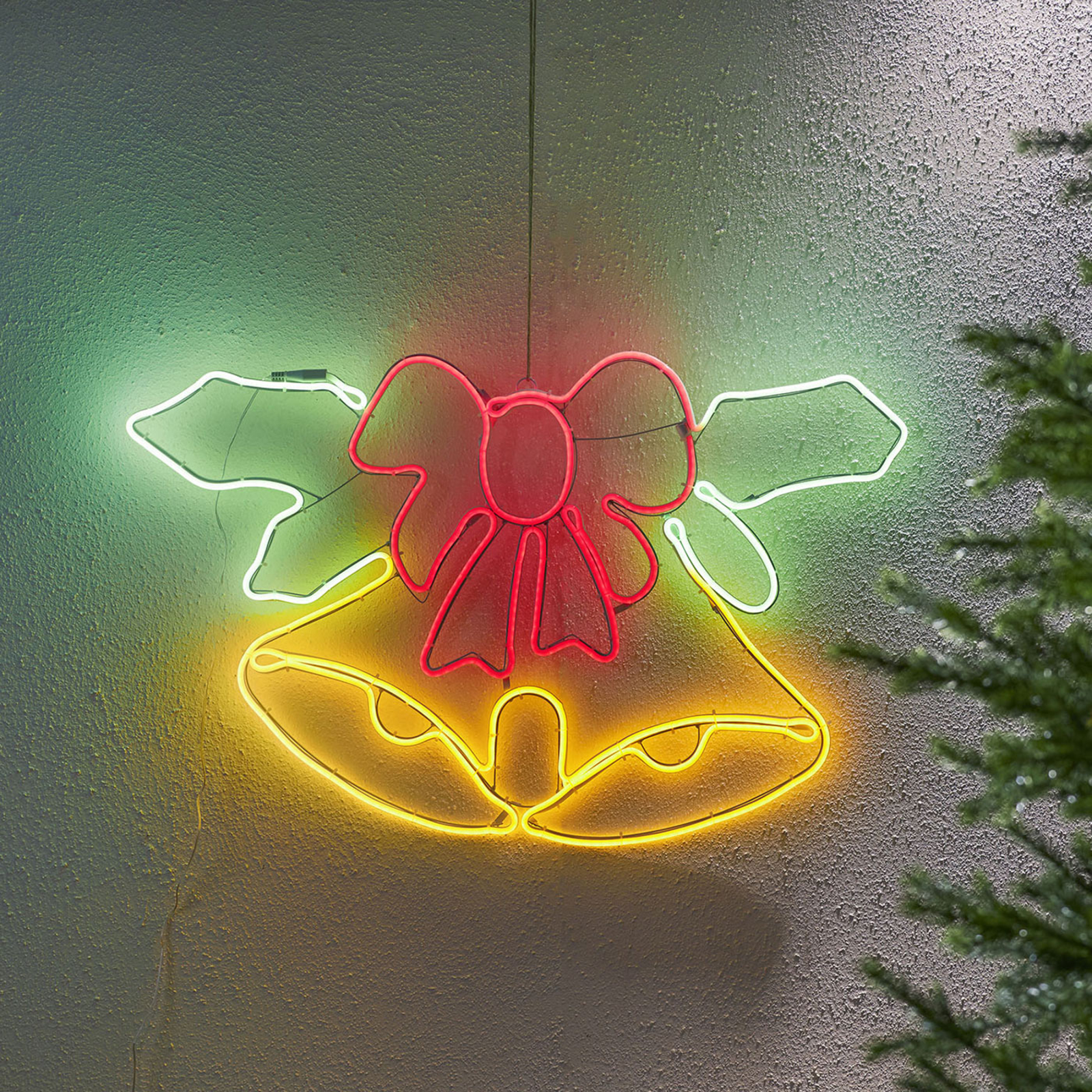 Utendørs LED-deko Neoled juleklokker