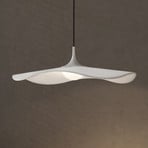 LED závesné svietidlo Bover Mediterrània, biela, Ø 52 cm, stmievateľné