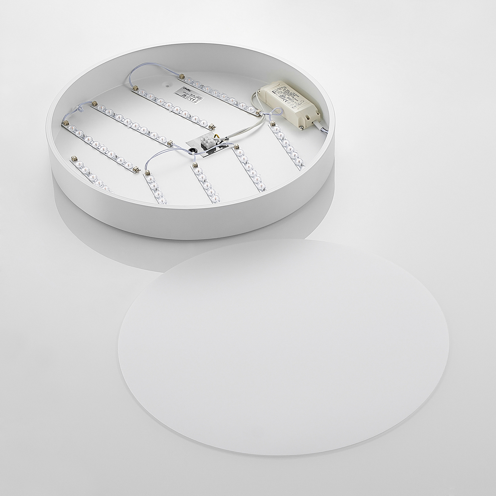 "Lindby Simera" LED lubinis šviestuvas, 50 cm, baltas