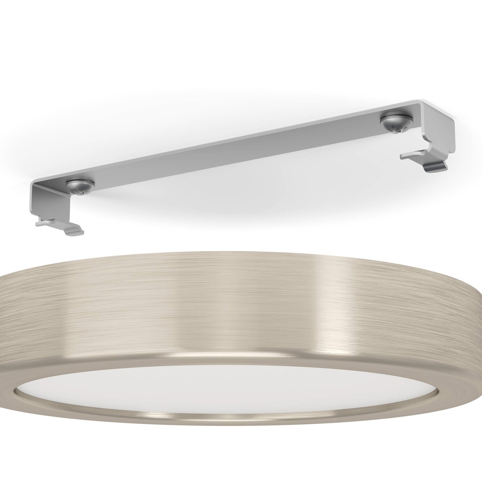 LED-Anbaupanel Fueva 5 IP20 830 nickel Ø16cm