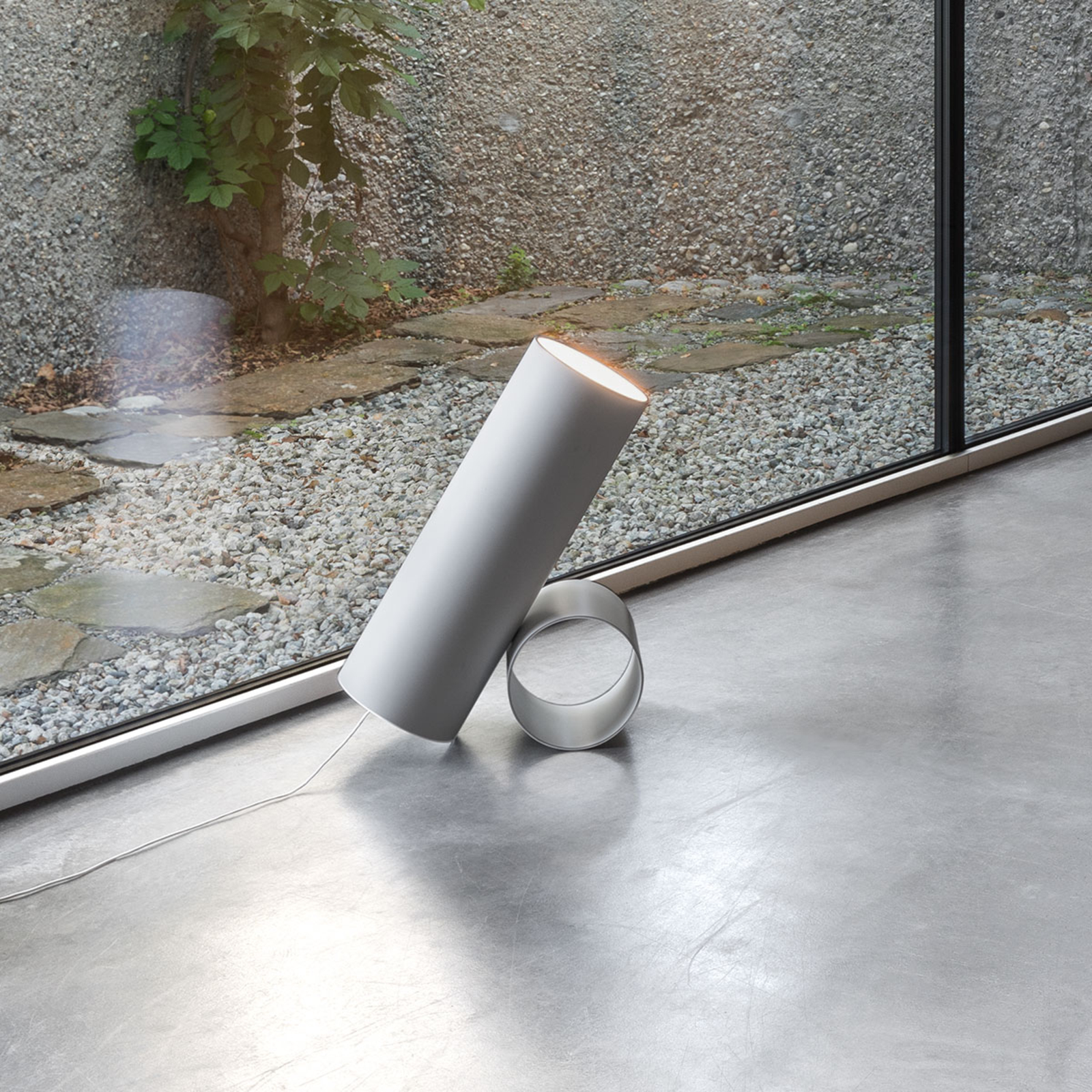 FLOS Sawaru LED table lamp, two cylinders