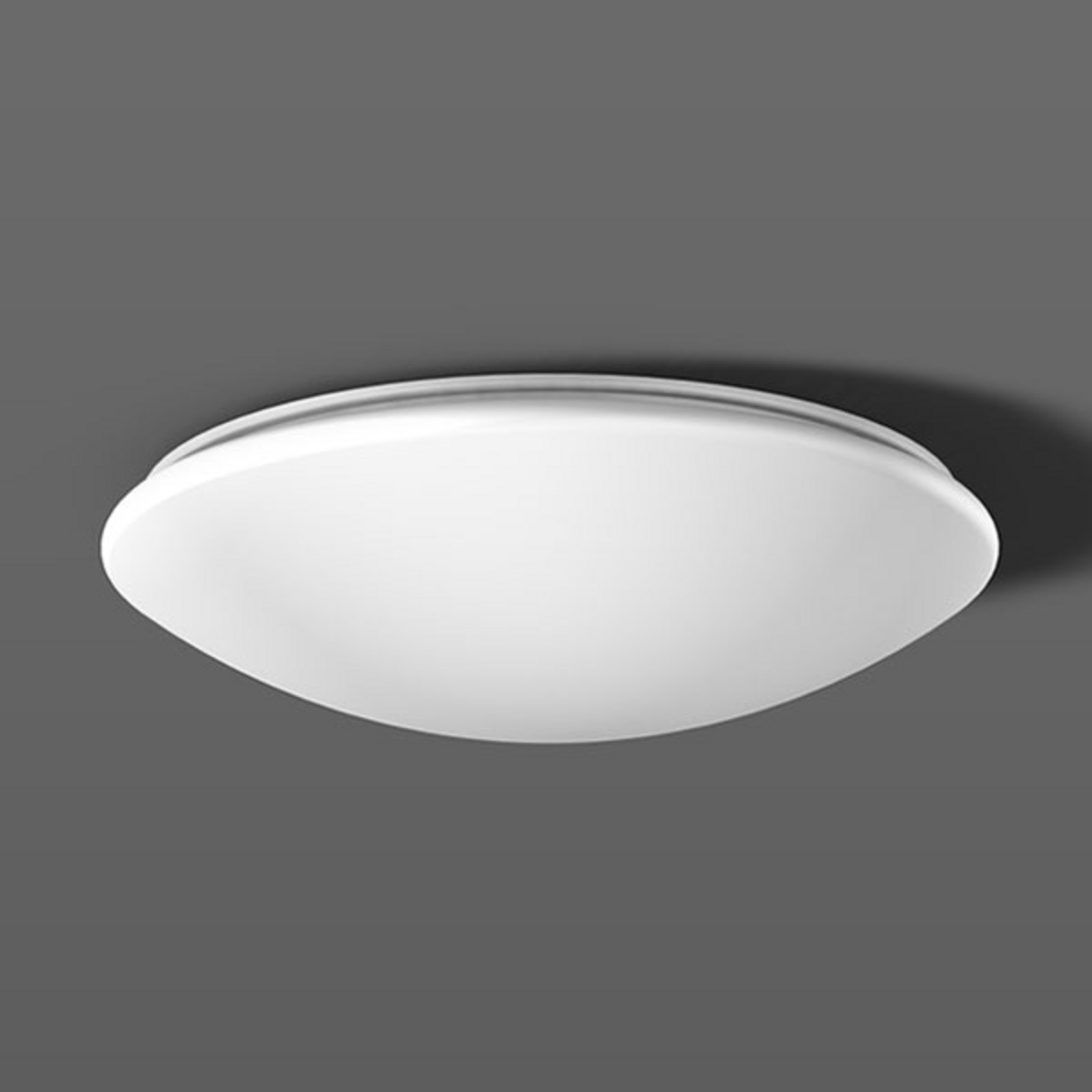 RZB Plafonieră Polymero plat on/off 27W 46cm 840 - Hol - alb opal - Plastic