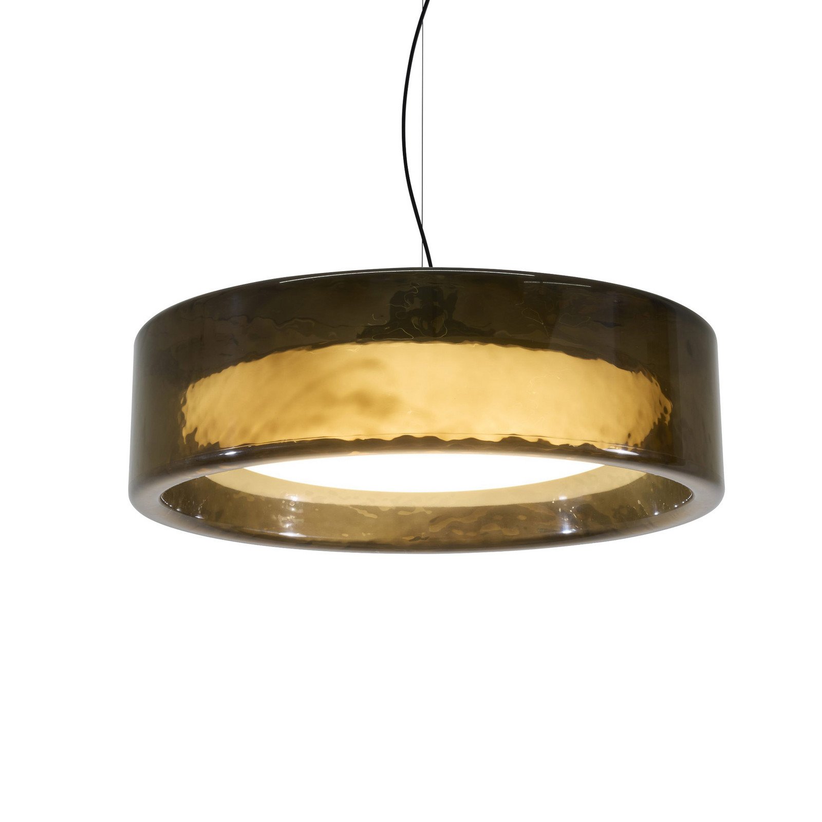 Lampă suspendată MARSET LED Ringo Ø 90 cm gri fumuriu închis - Camera de zi / sufragerie - Design - Plastic