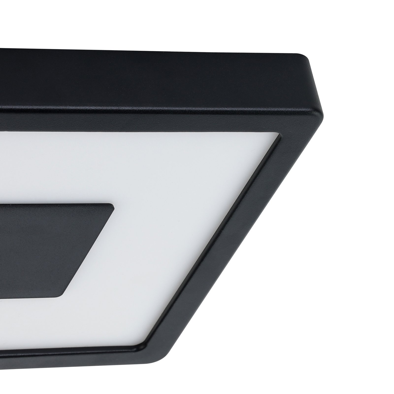 LED laevalgusti Iphias 2, 21x21 cm, must