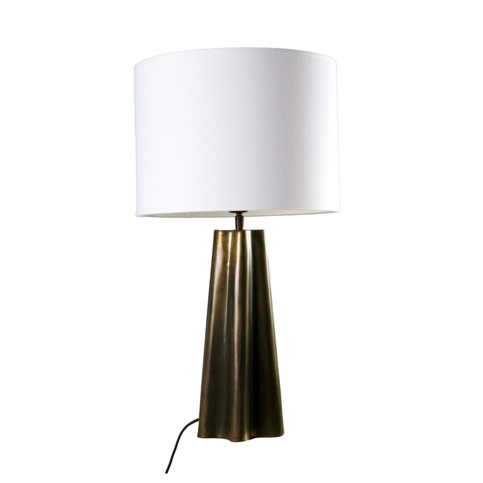 PR Home Lampada da tavolo Aira, altezza 65 cm, color ottone/bianco