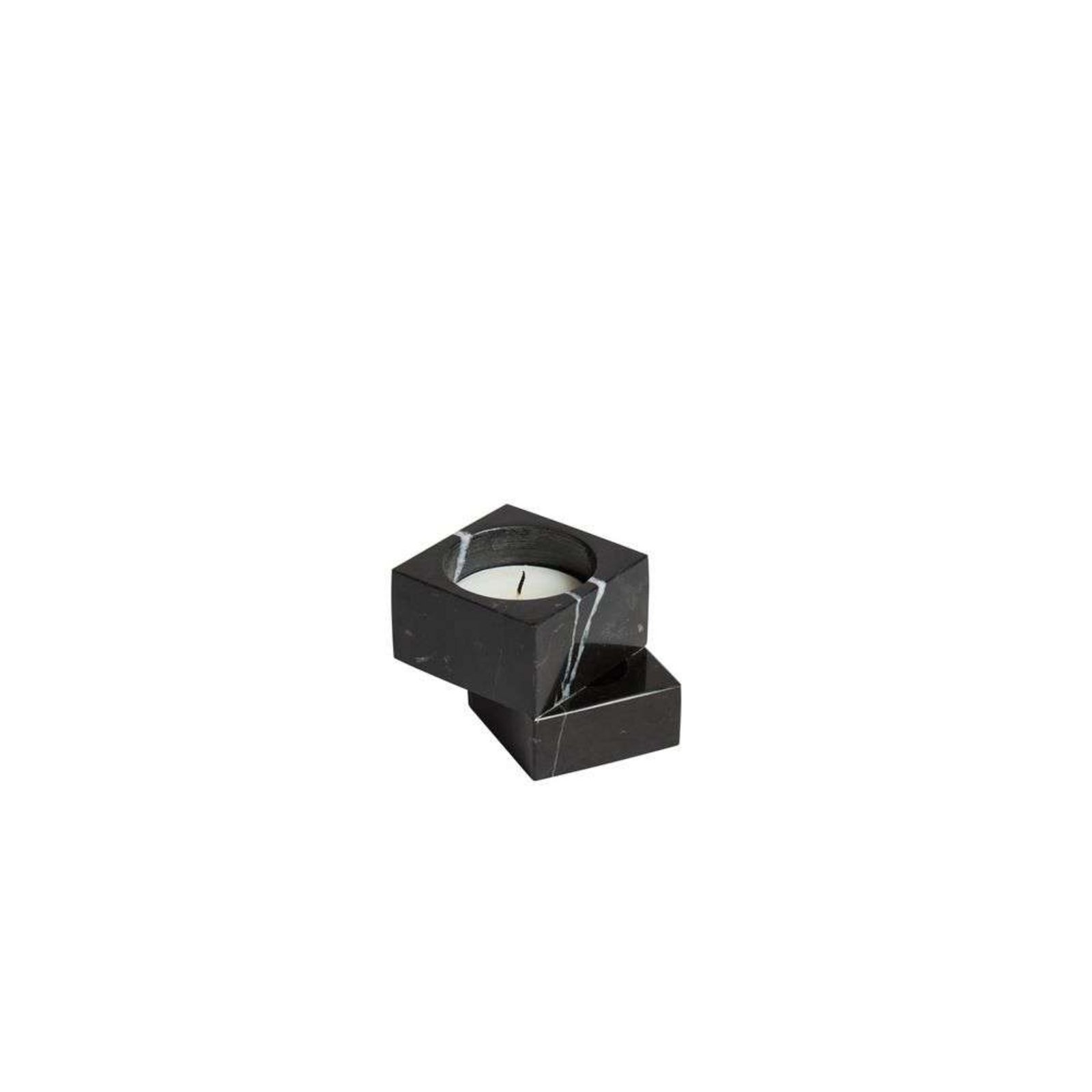 Jeu de dés 1 Candle Holder Black Marble - Woud