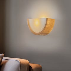 Envostar Kerio aplique de pared, 27,5 cm, roble natural