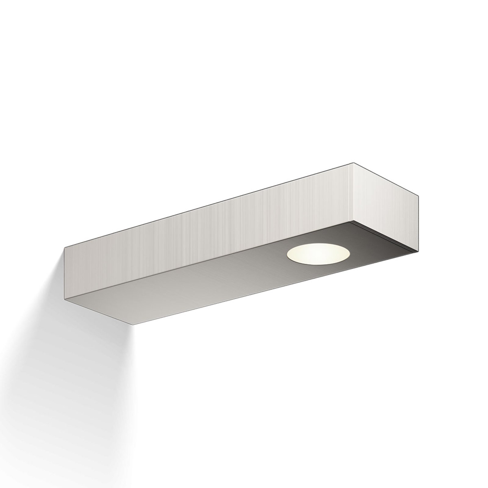 Nástenné a zrkadlové svetlo Flat 2 LED matný nikel