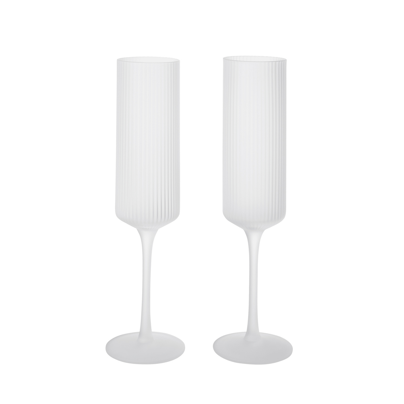 Ripple Champagner-Glas, frosted, 2er-Set - ferm LIVING