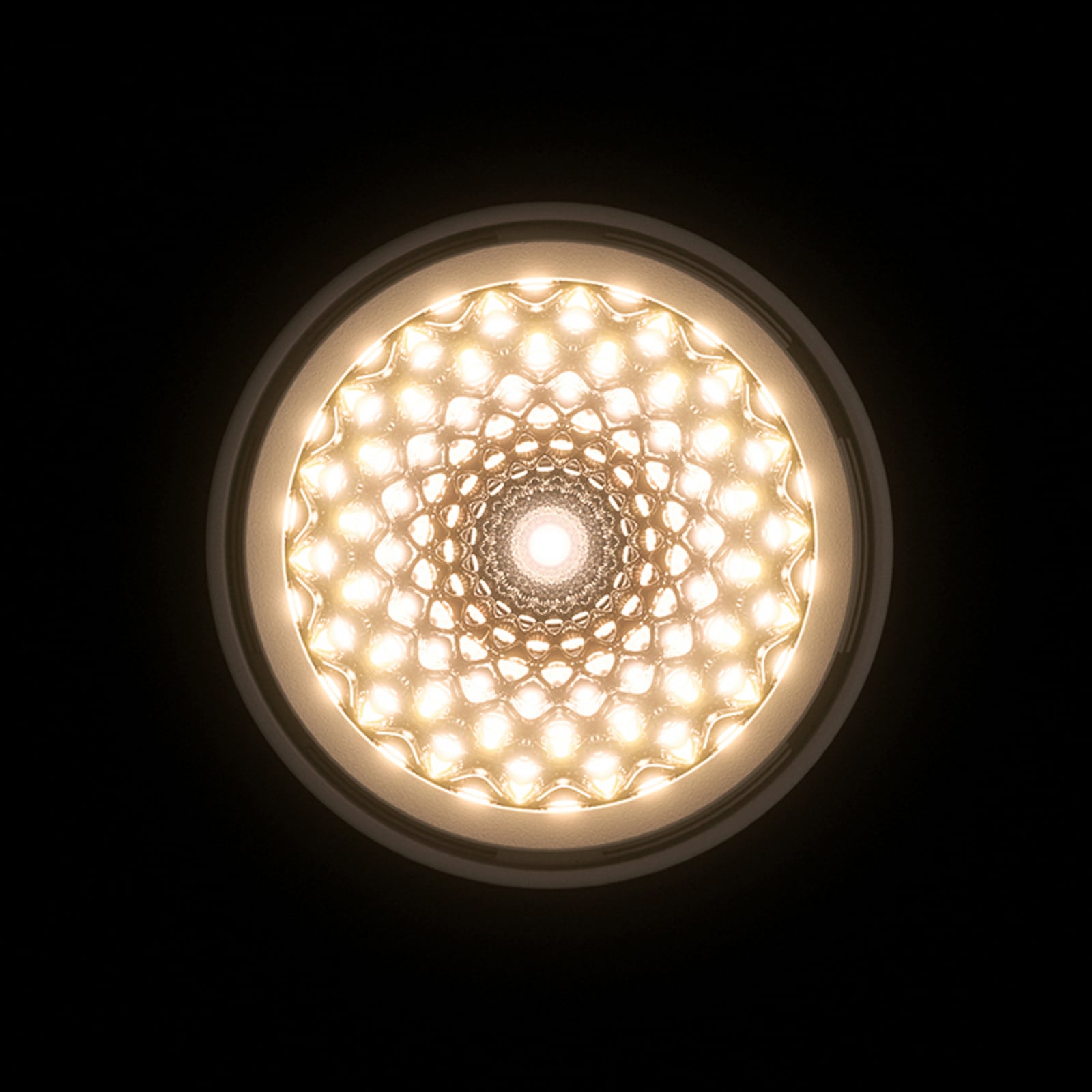 Spot encastré LED Nivo, noir, 36°, 11 cm, fixe, à intensité variable - Sigor