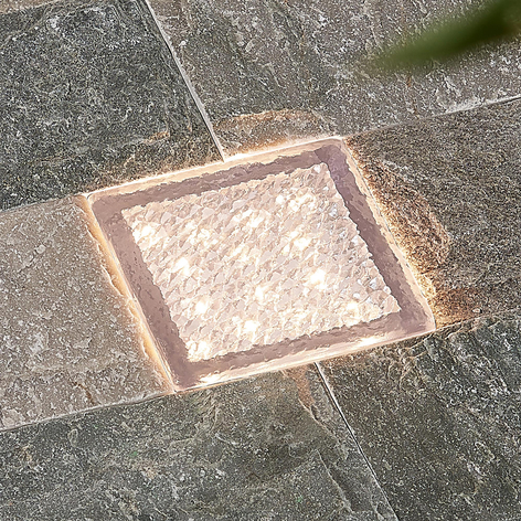 Prios Ewgenie LED-Bodeneinbauleuchte, 10 x 10 cm