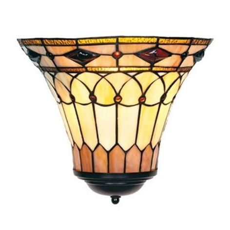 Vägglampa MEDUSA i tiffanystil