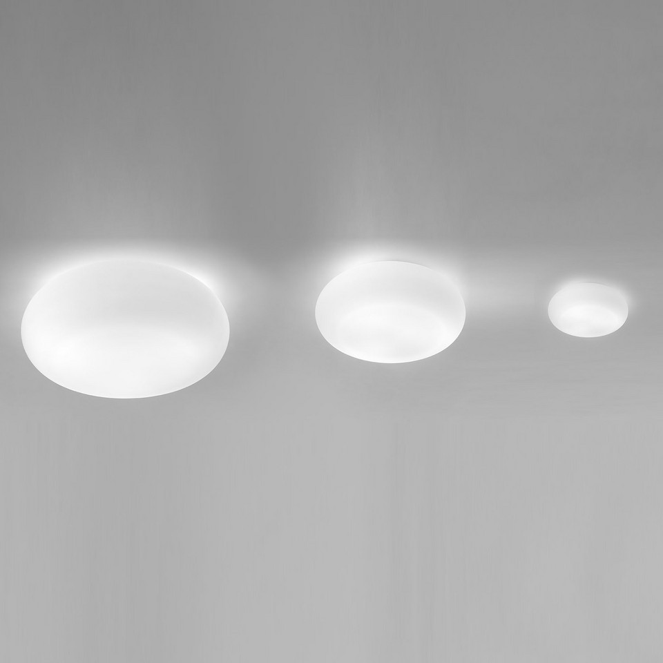 Artemide Itka vägglampa i glas IP65 Ø 20 cm, vit från Artemide