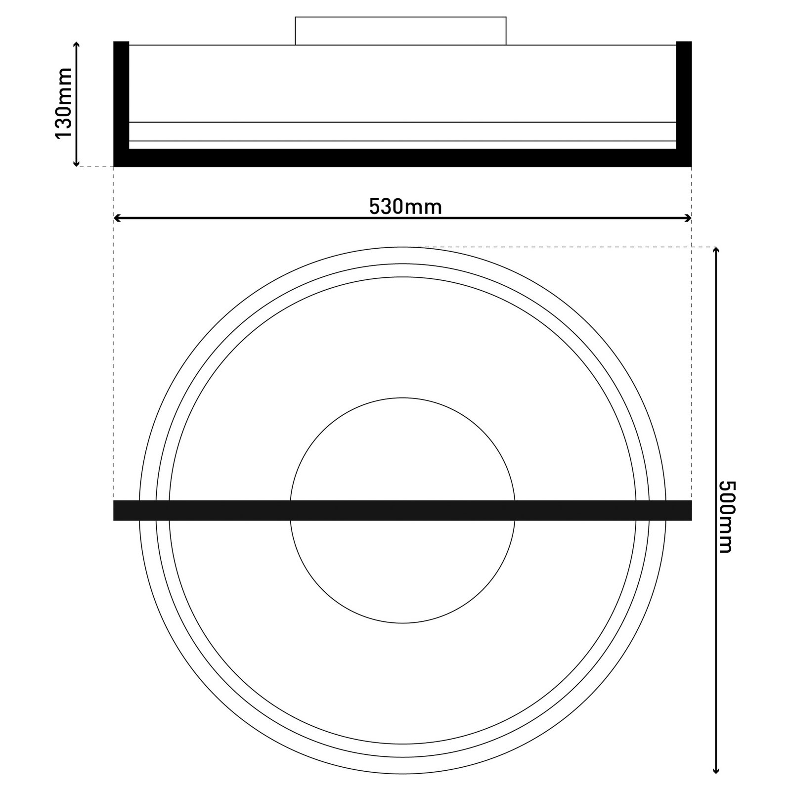 Yvaris LED ceiling light, silver, CCT, remote control Yvaris LED ceiling light, silver, CCT, remote control