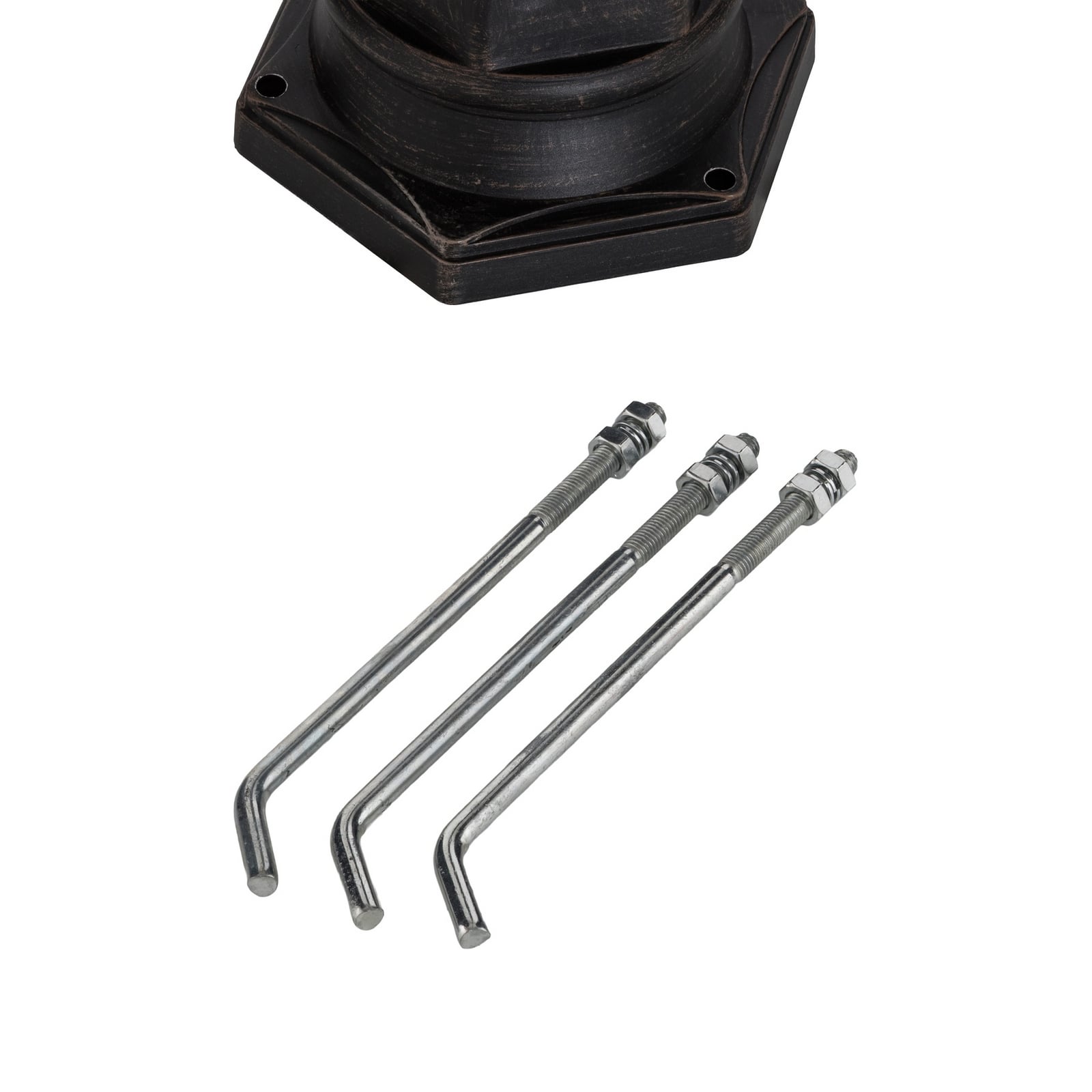 Lindby utelampe E27, 198 cm, rust, metall, IP44, E27