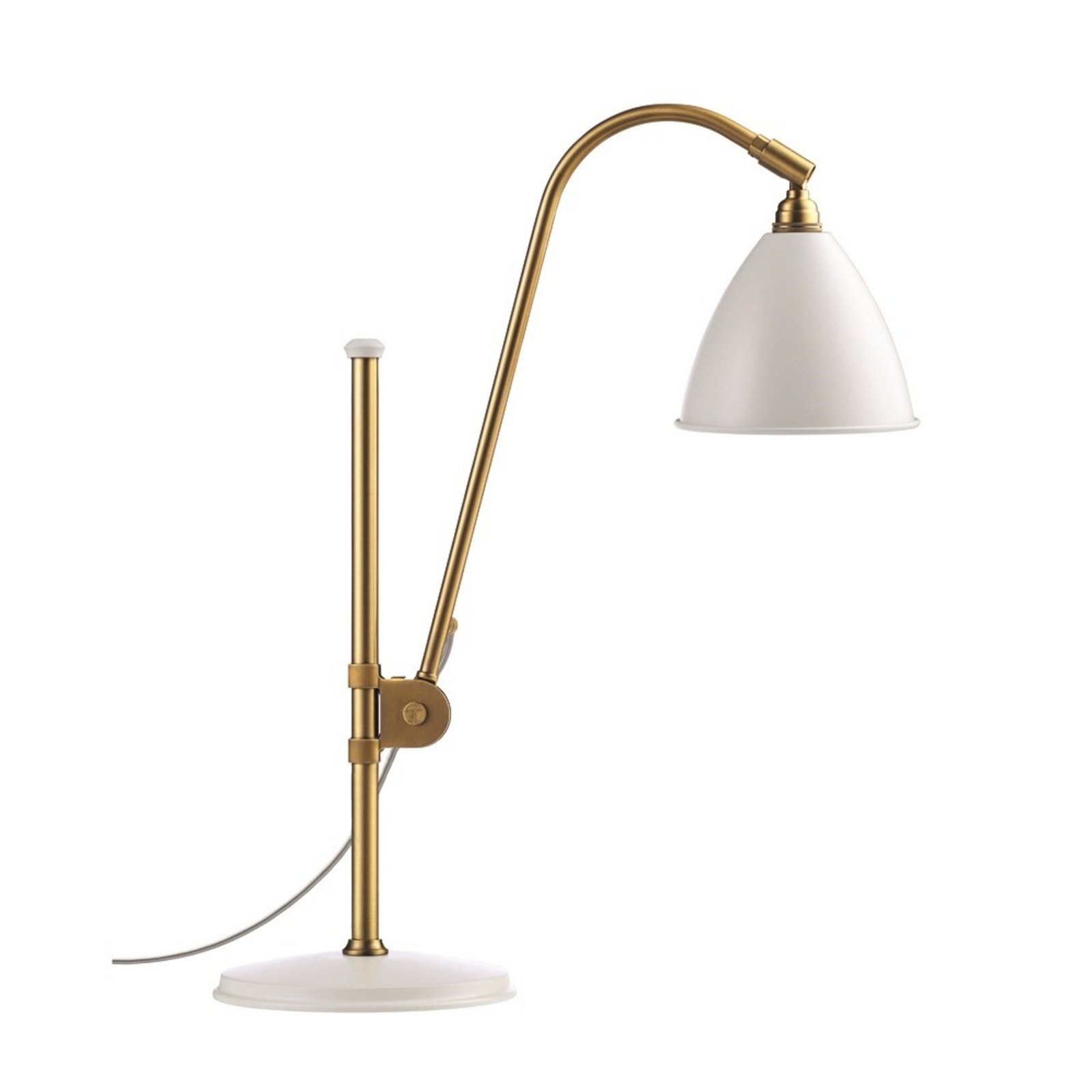 Bestlite BL1 Lampă de Masă ø16 Brass/Matte White - GUBI