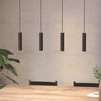 Almudaina LED-pendellampe, svart, lengde 84 cm, 4 lyskilder,