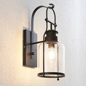 Lindby Rozalie wandlamp, lantaarn, zwart