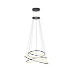 E-Flying Rings LED-Hängelampe mystic grey Ø110cm, CCT - PURE