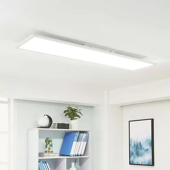 Lampenwelt Arcchio Lysander LED-Panel, CCT 119cm 55W, weiß