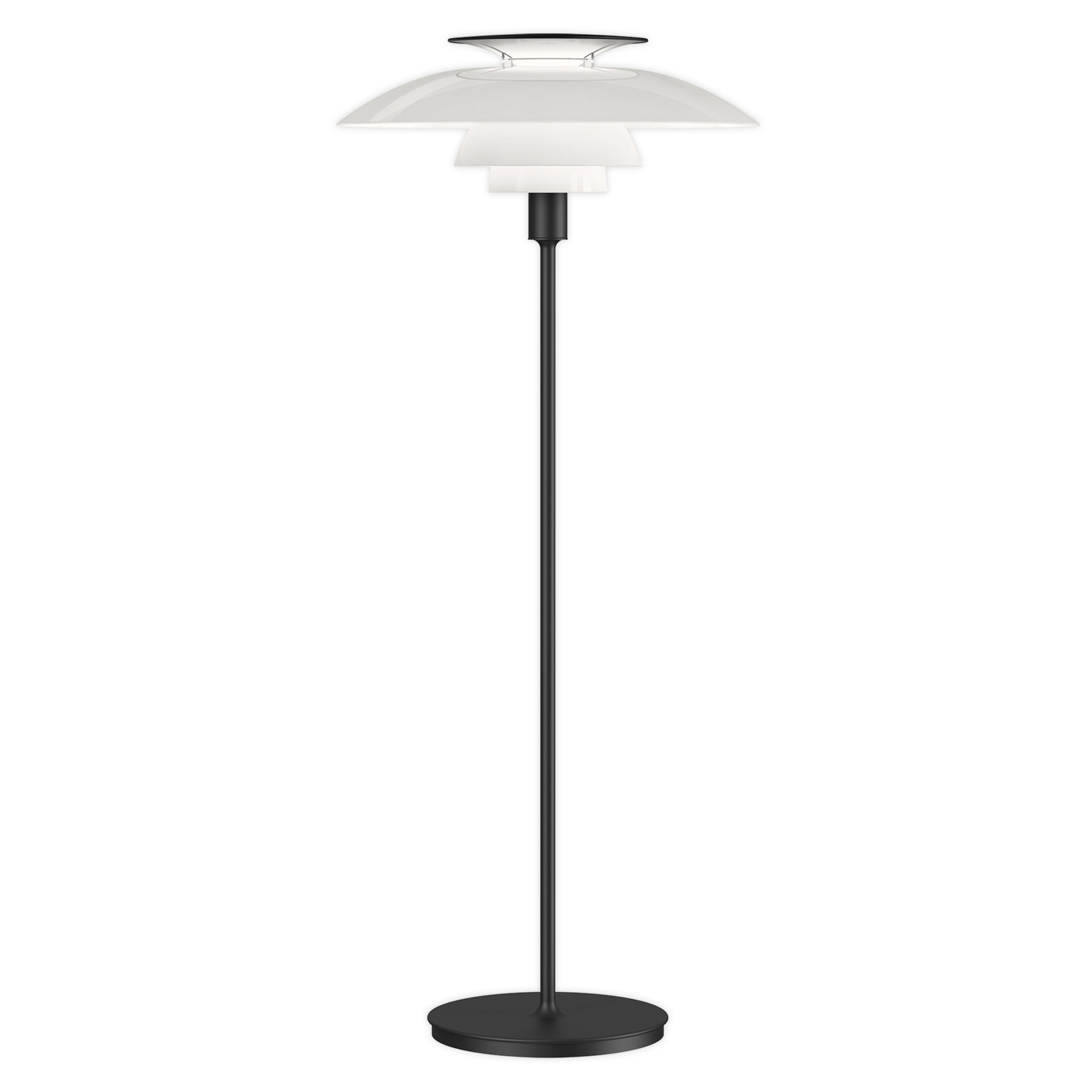 PH 80 Lampadaire Opal/Black - Louis Poulsen