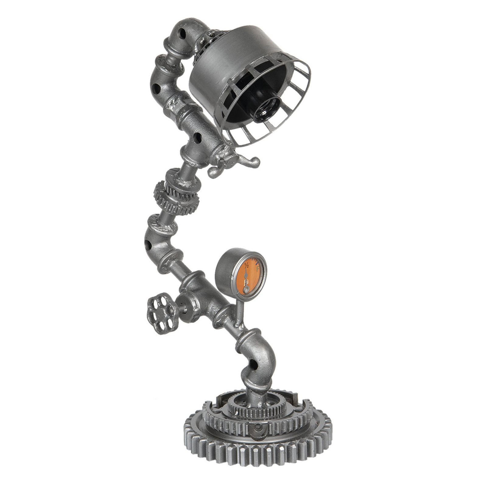 Clayre & Eef 604 desk lamp, industrial look, for Workroom / Office, iron, E27, 25 W, energy efficiency: A++, H: 48 cm