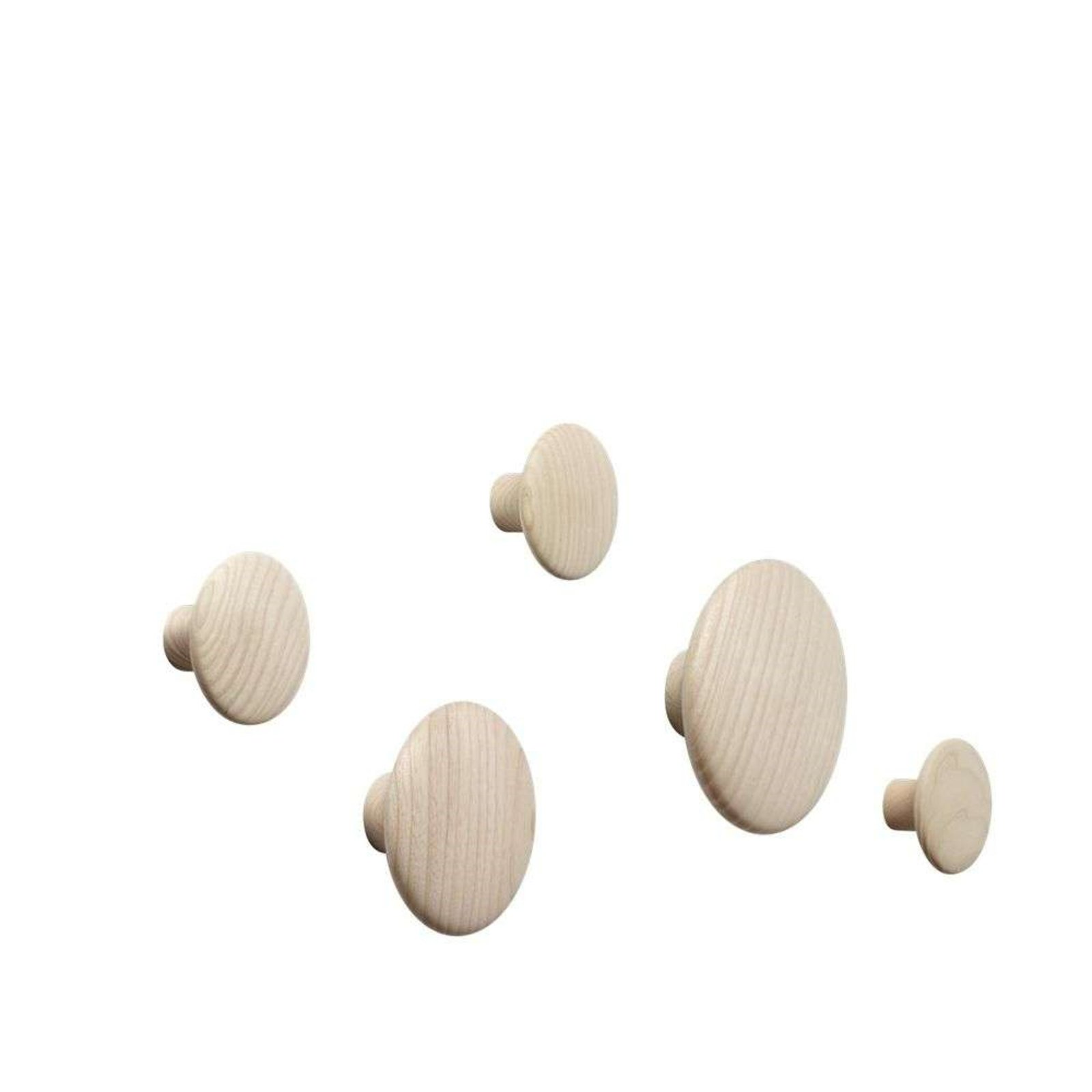 Dots Wood Set Of 5 Oak - Muuto