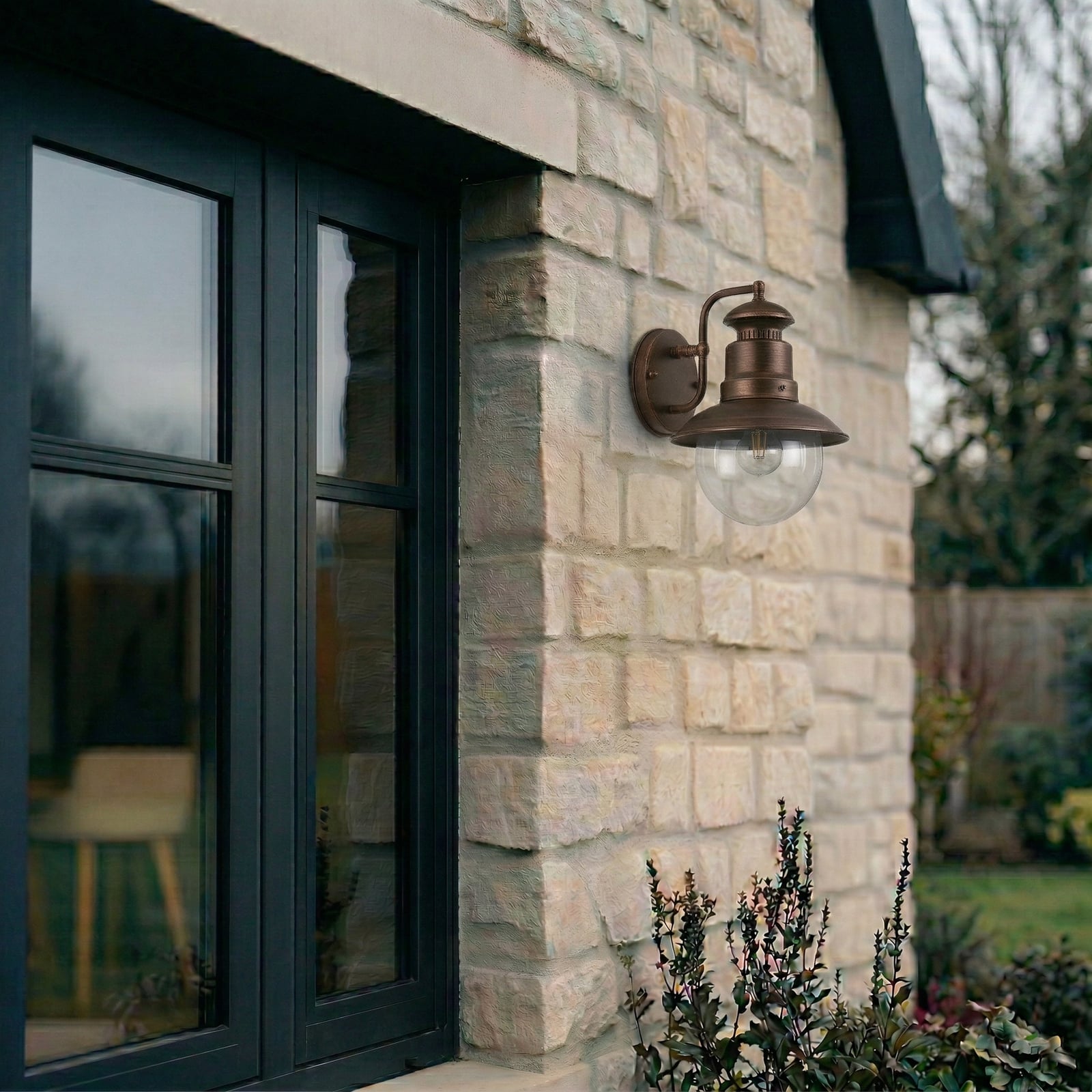 Eddie Außenwandleuchte Rust - Lindby