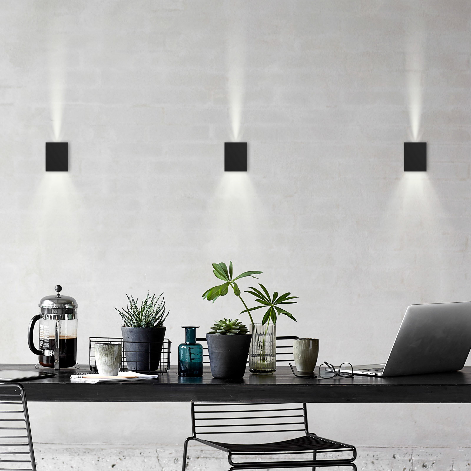 Canto Kubi 2 Vegglampe Seaside Black - Nordlux