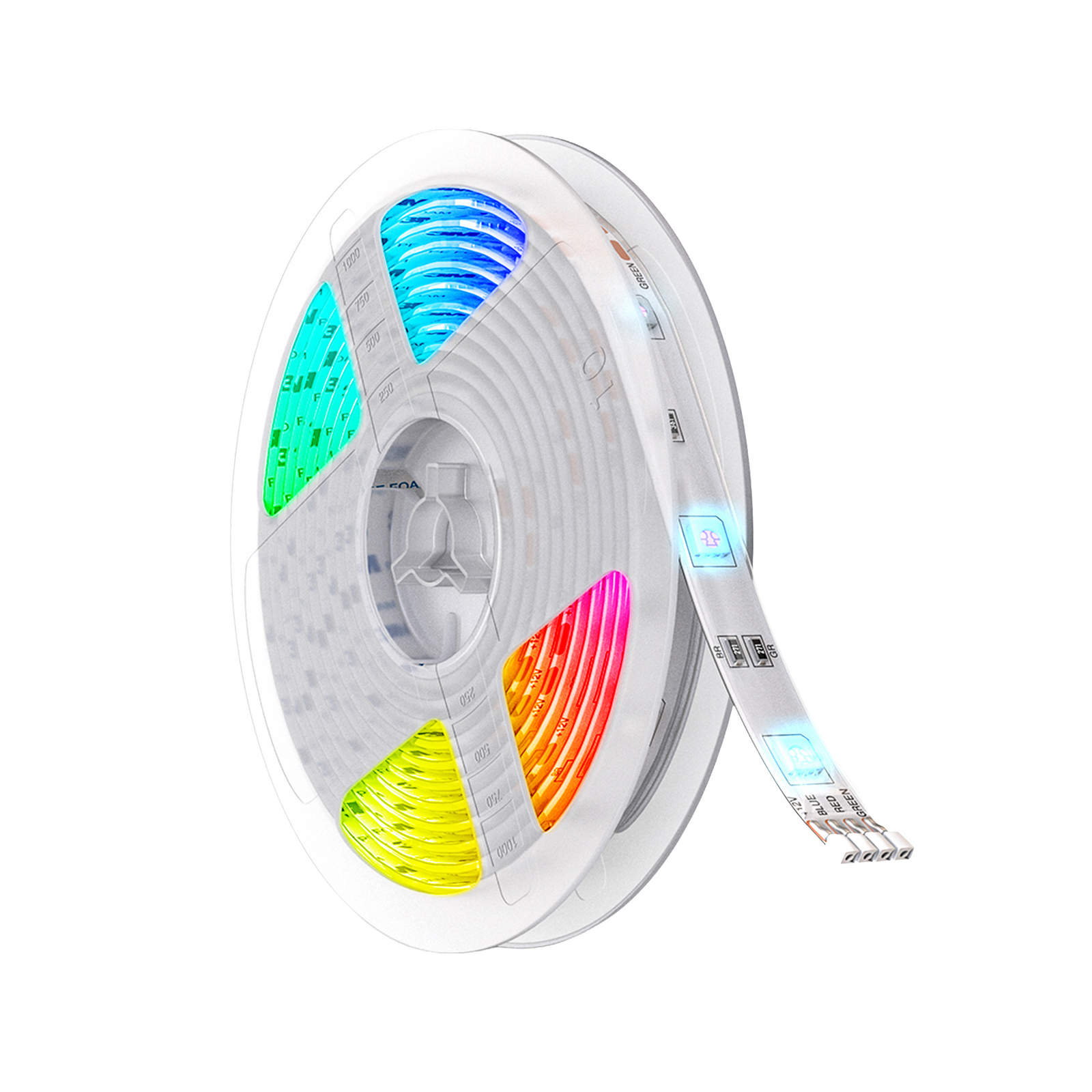 LED-nauha BKL1086, valkoinen, pituus 1000 cm, muovi, RGBW