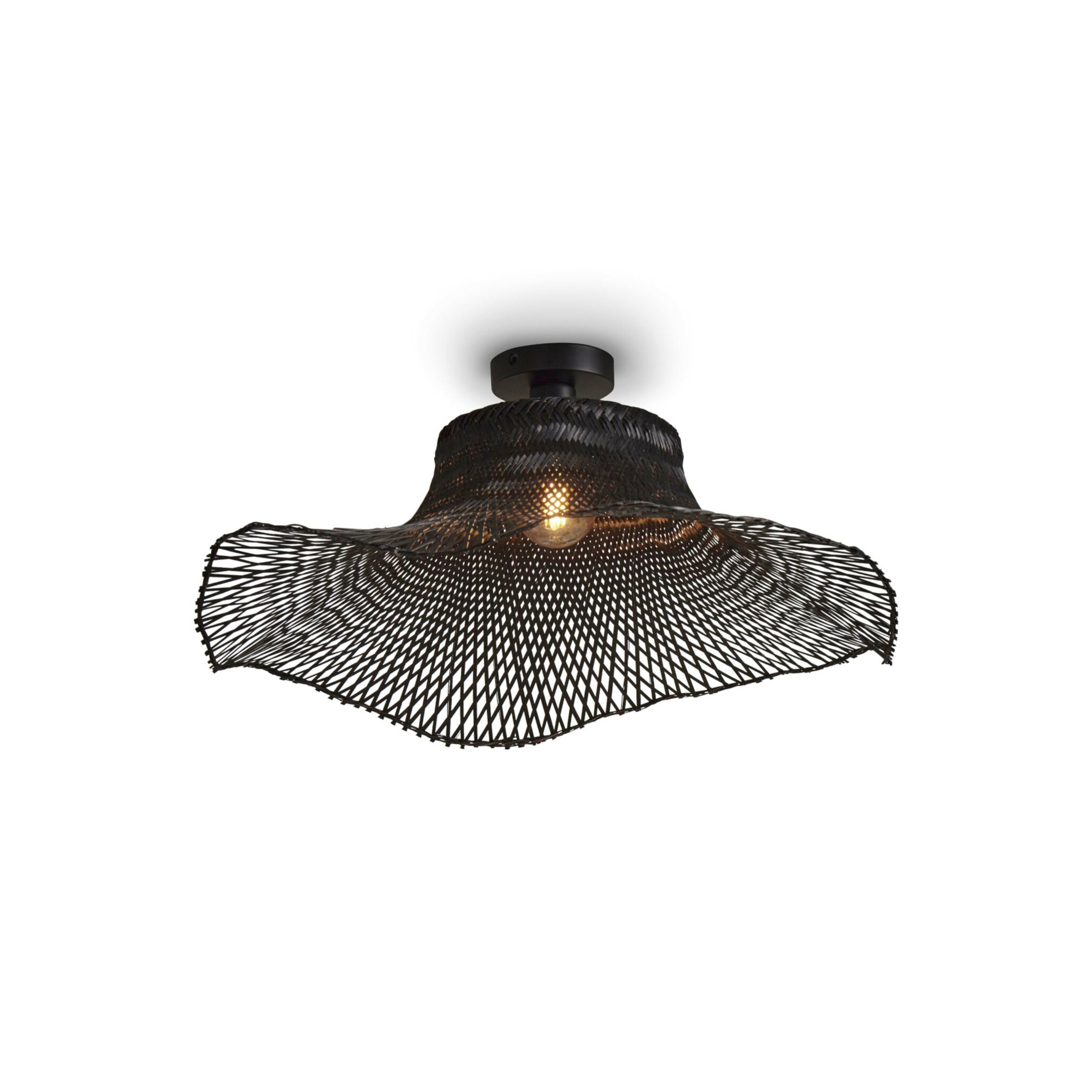 GOOD & MOJO Ibiza Deckenlampe Ø 65cm schwarz