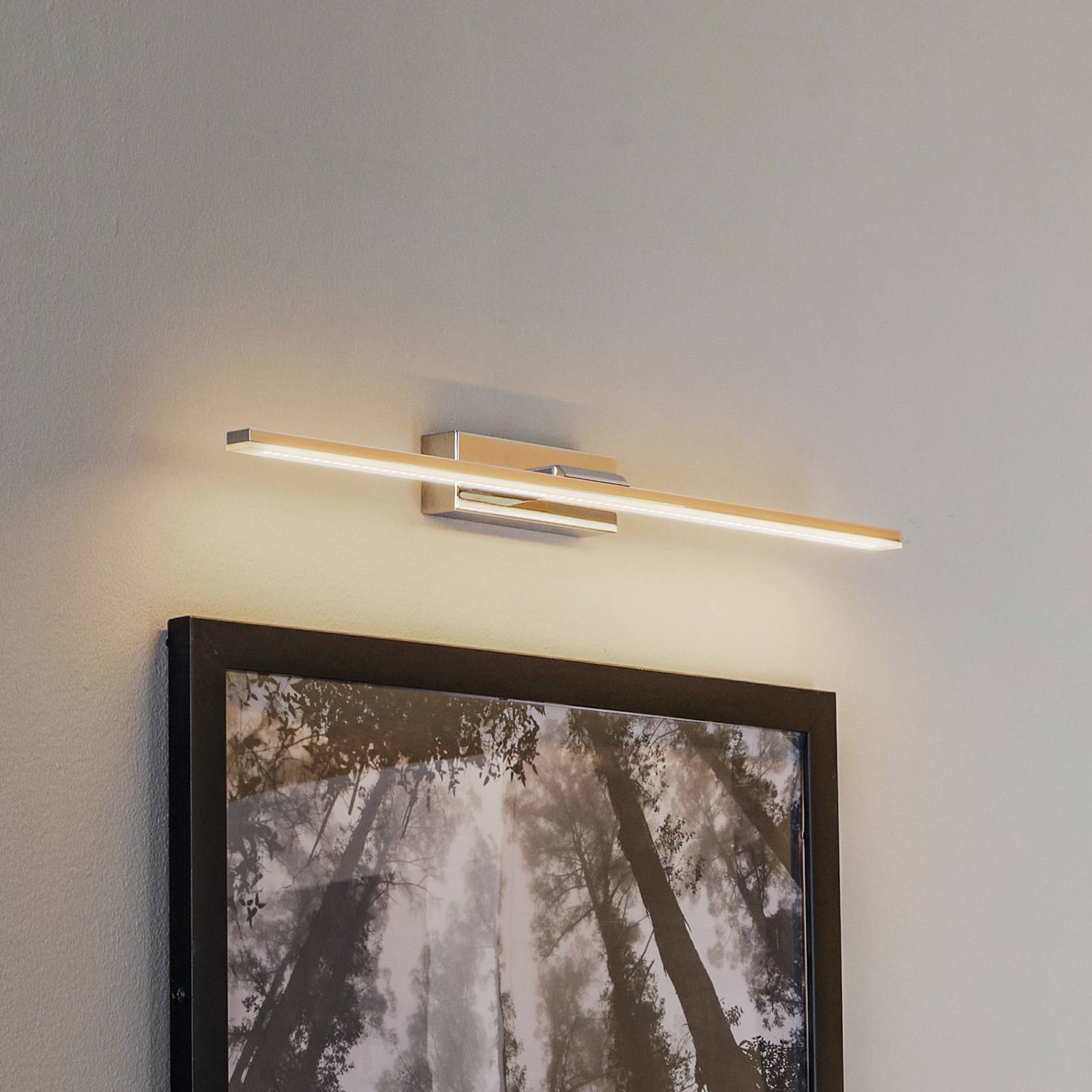 MCJ LED-væglampe Miroir 60 cm krom 3000K