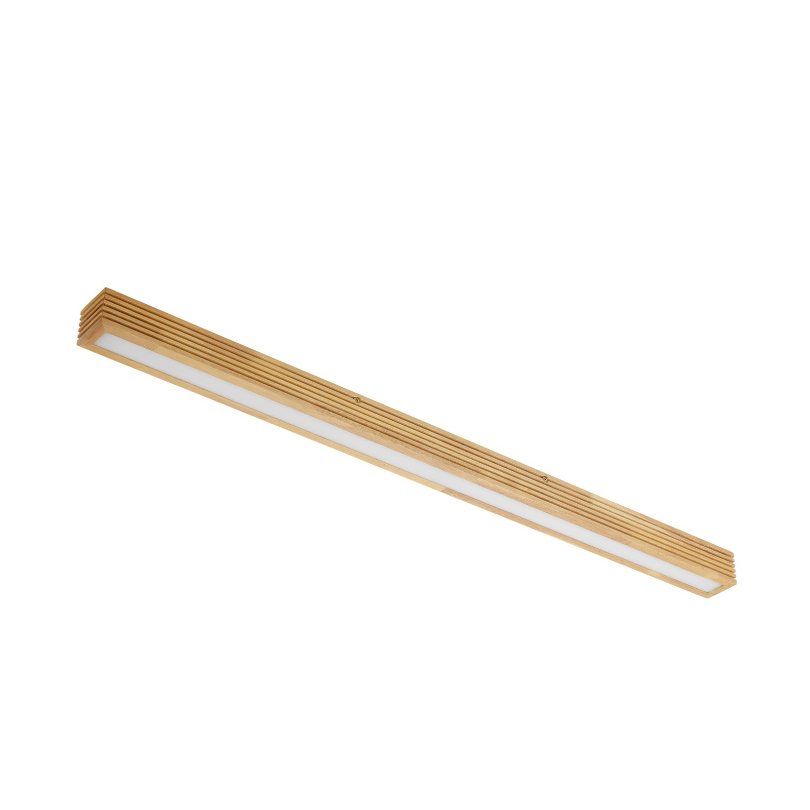 Lucande LED-Deckenleuchte Emara, holz hell, Eiche, dimmbar