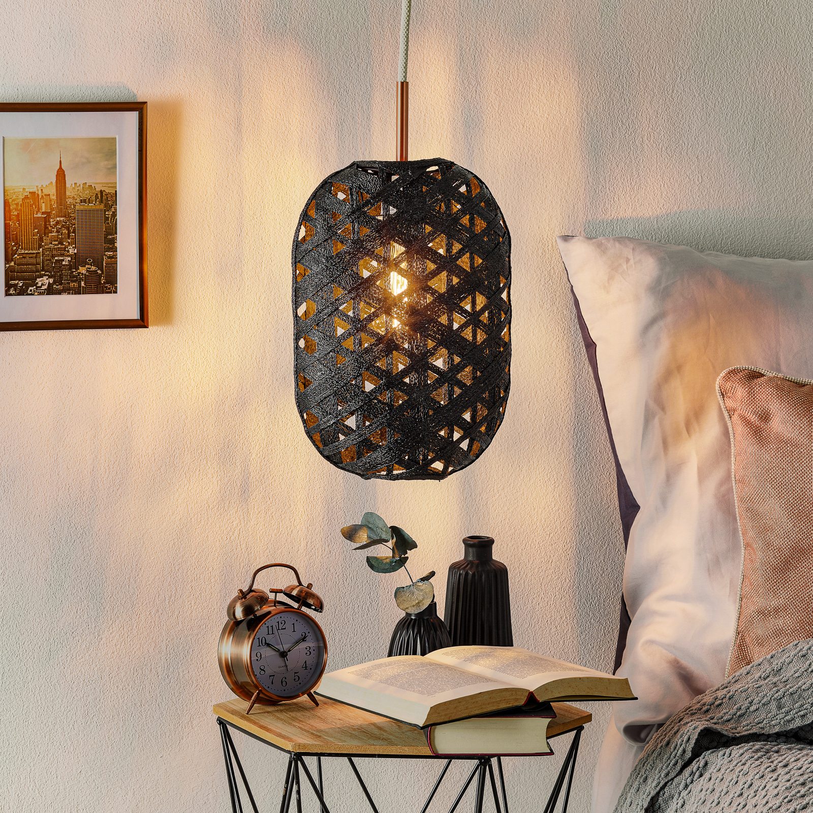 Capsule Pendelleuchte S Black - Forestier