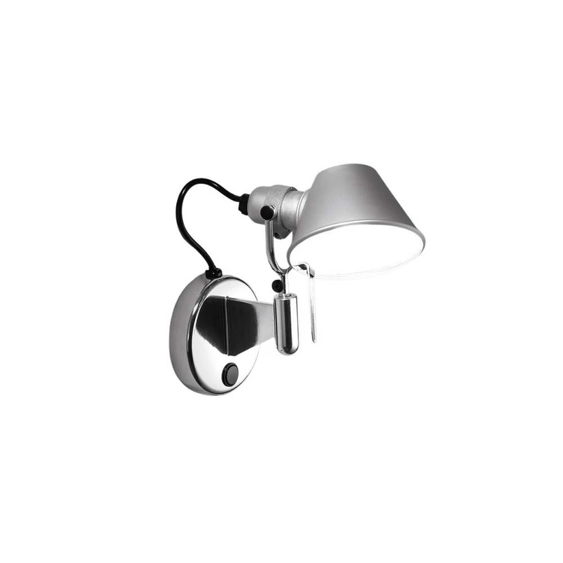 Artemide - Tolomeo Micro Faretto wall lamp with switch, aluminium