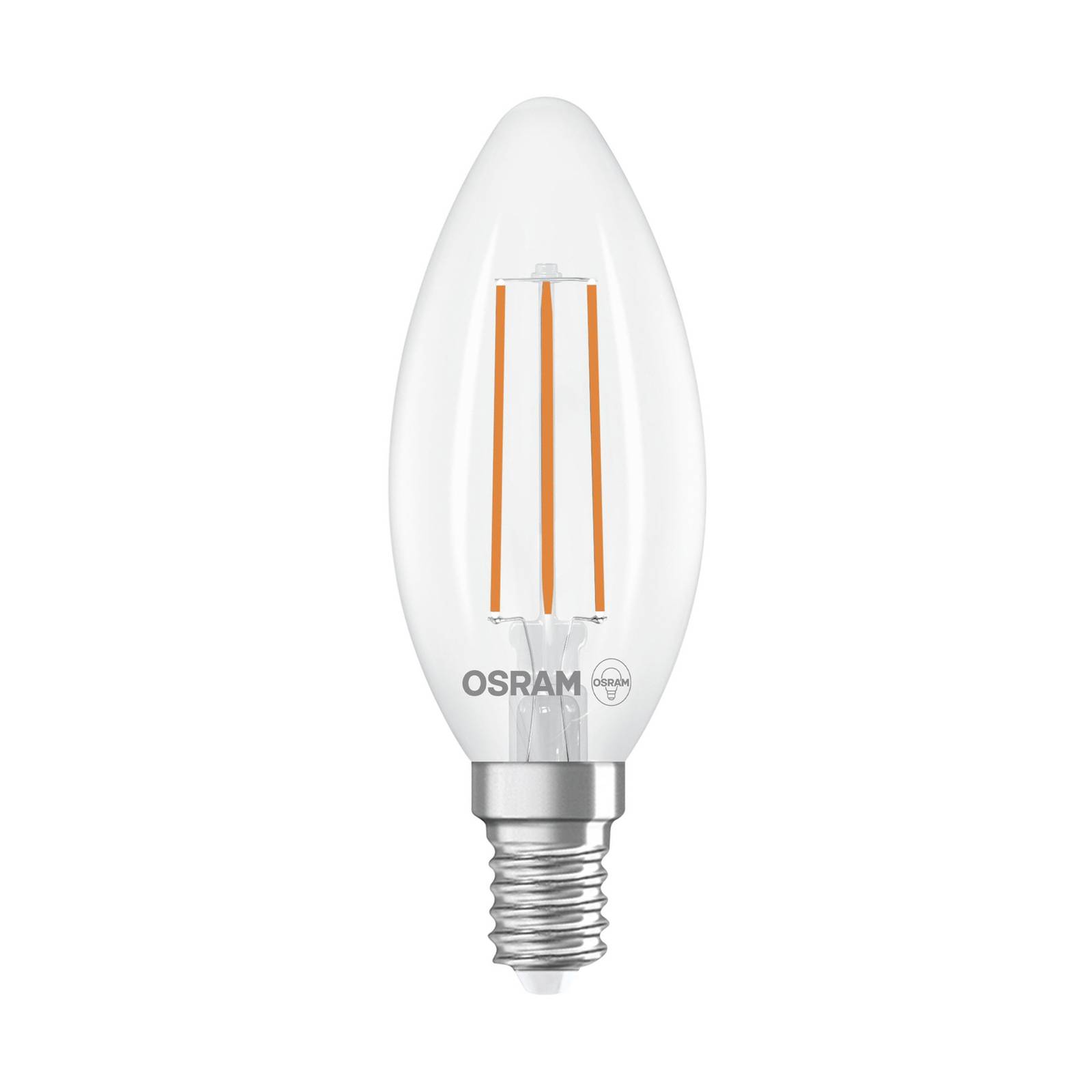 OSRAM LED Kerze Filament E14 2,2W 2700K 470lm 2er-Pack