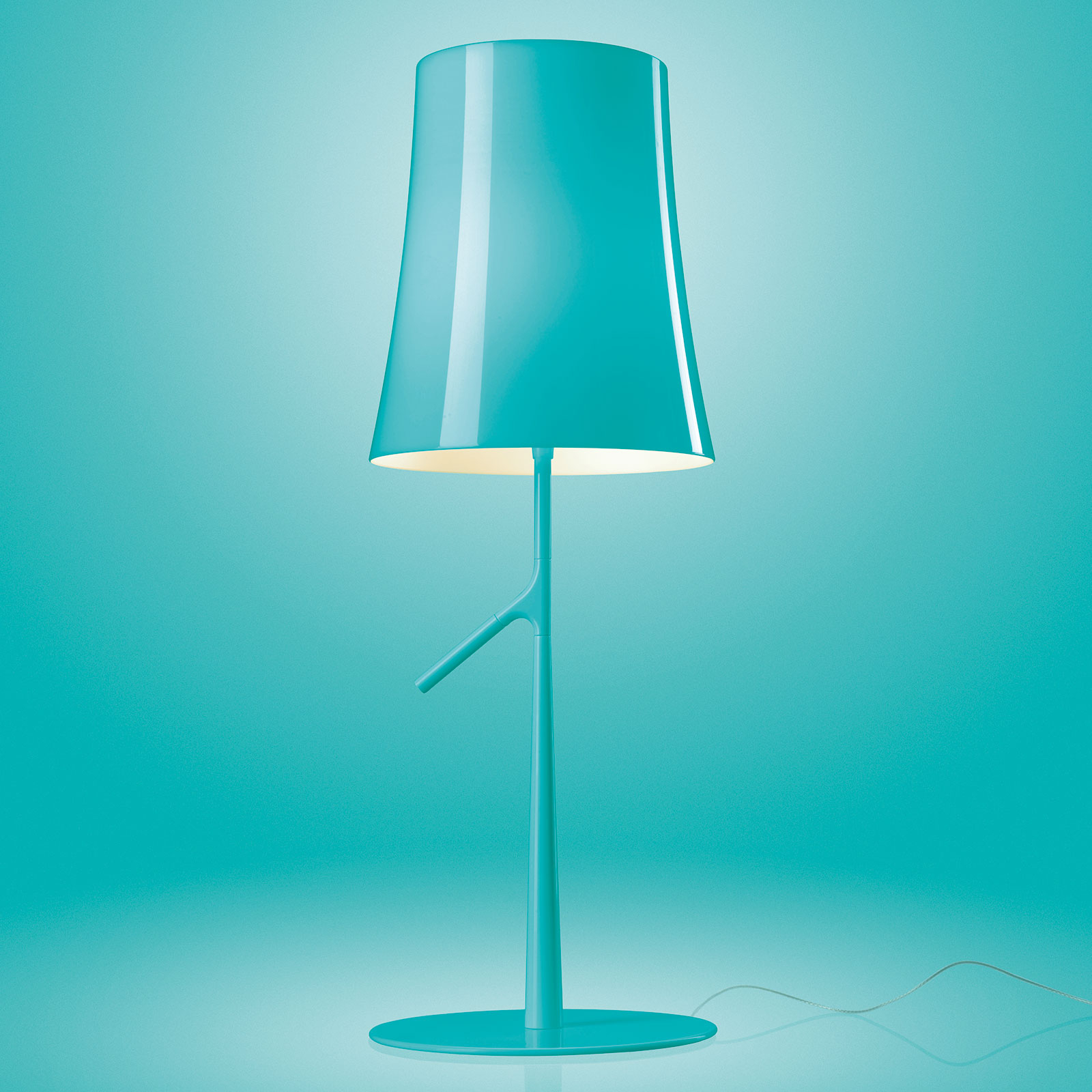 Foscarini Birdie LED grande επιτραπέζιο φωτιστικό aquamarine