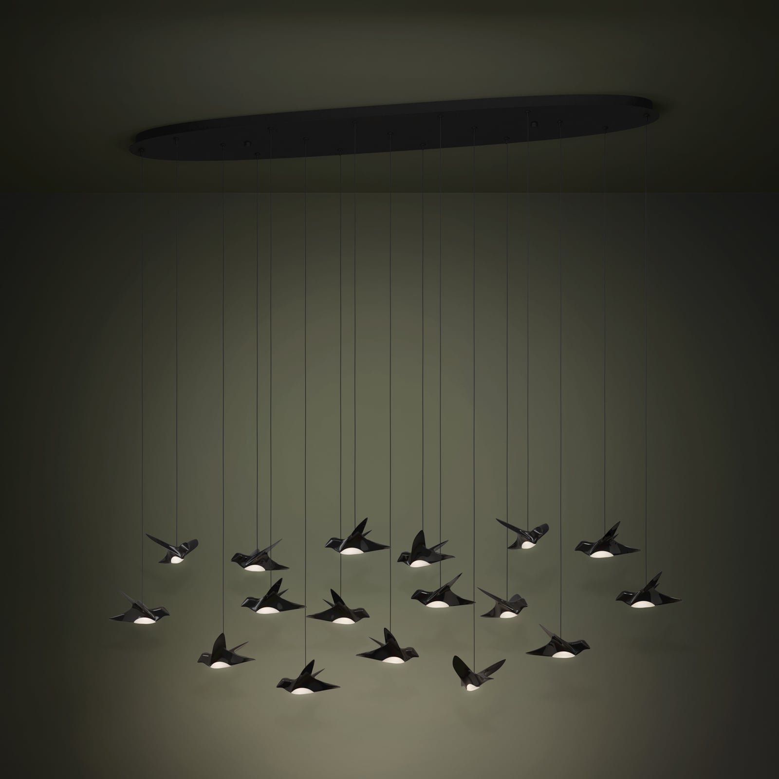 EGLO Stars Of Light LED-hængelampe Paratebueno sort 17-fl