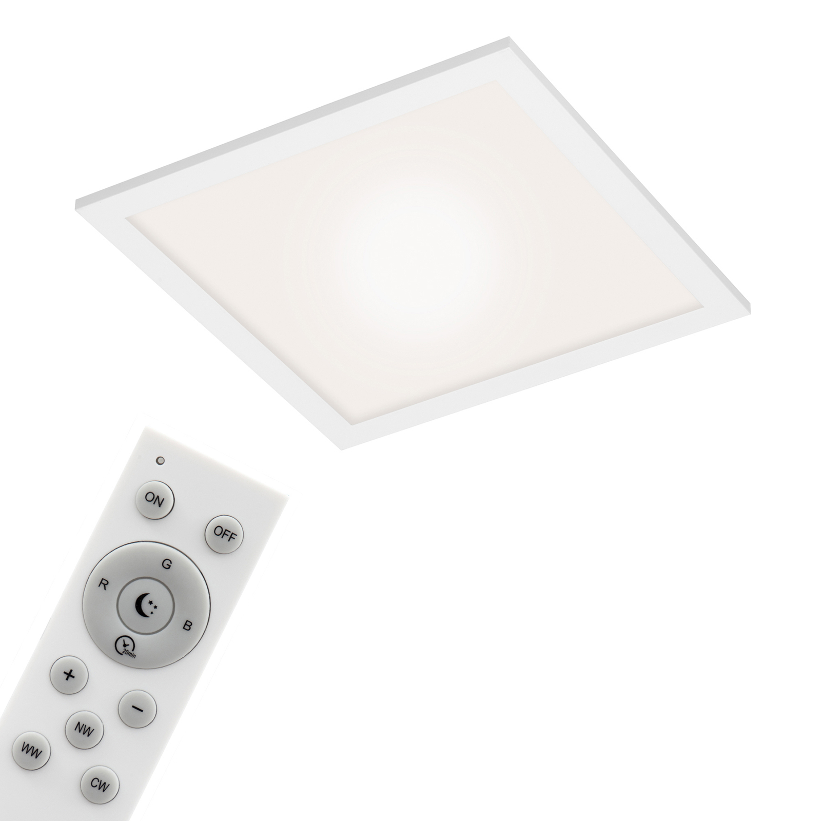 LED stropné svietidlo Link, stmievateľné, CCT, 29,5x29,5cm