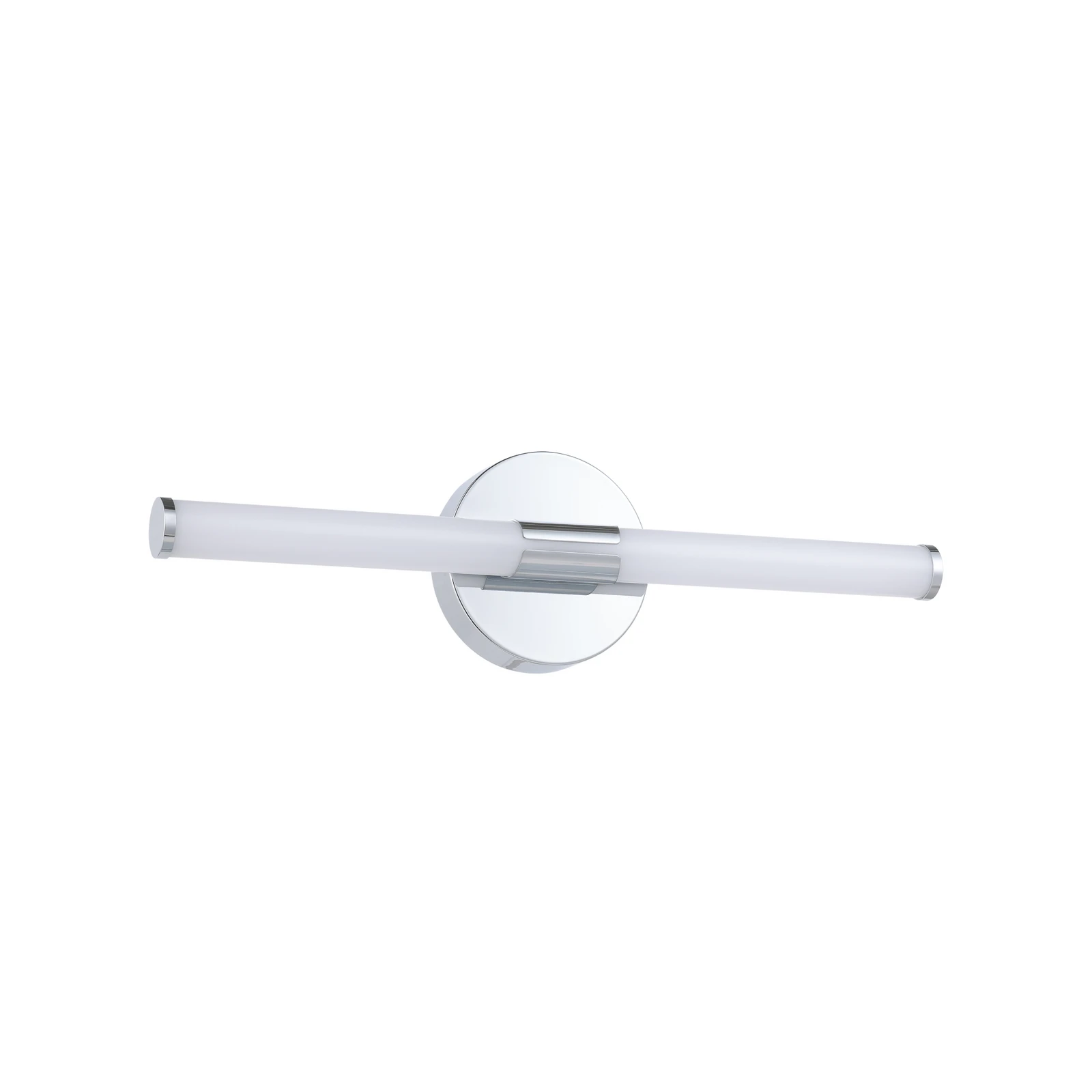 LED sieninis šviestuvas Ramola, chromo spalvos, plotis 45 cm, IP44, CCT