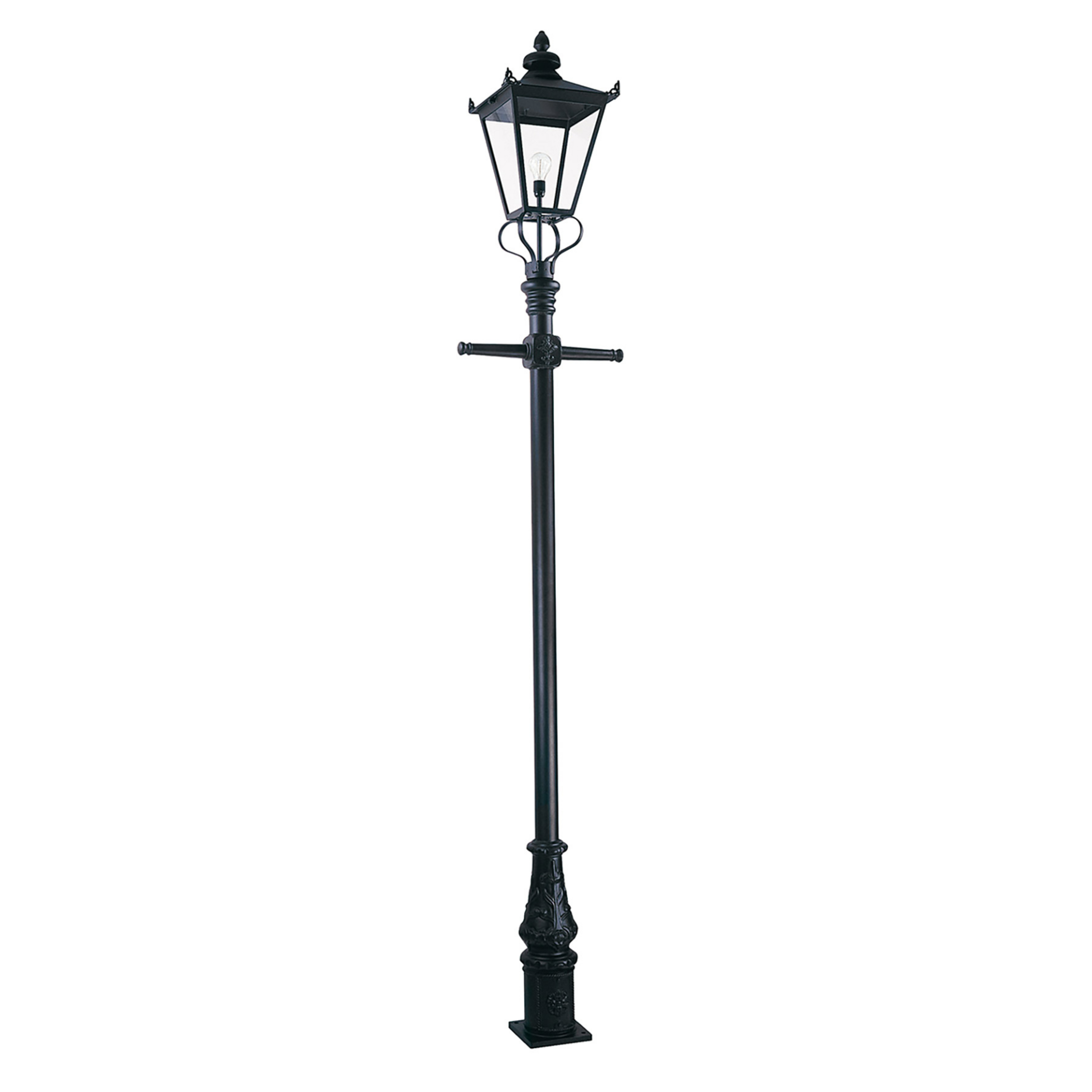 Lampadaire extérieur Wilmslow noir 1 lampe 330 cm