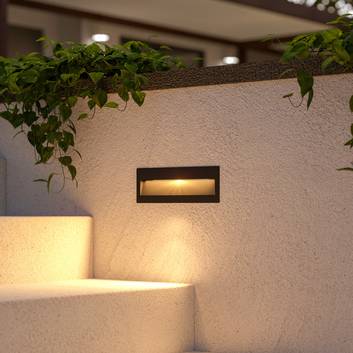 Loya mørk utendørs LED vegglampe for innfelling