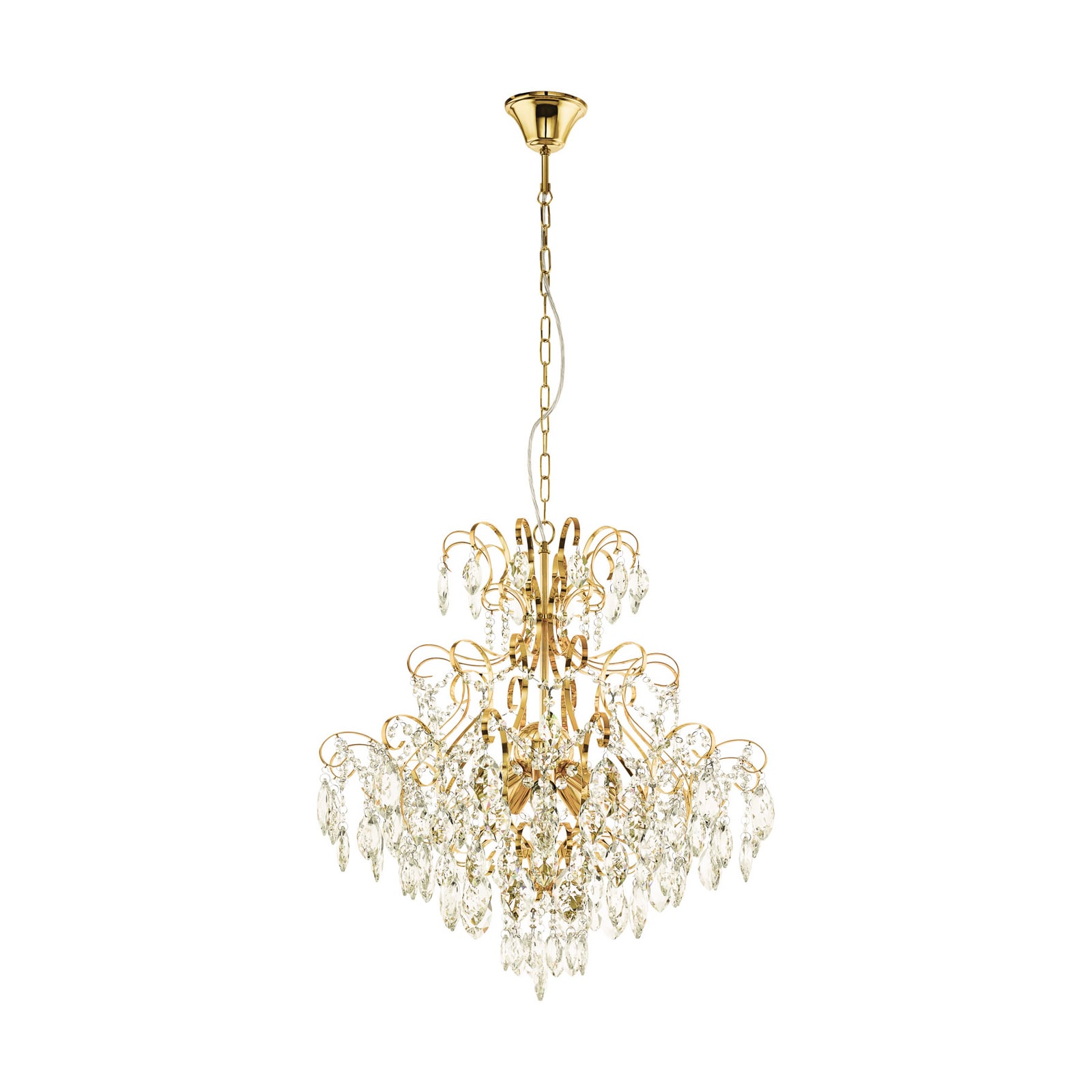 Stars of Light Kronleuchter Fenoullet, messing, Ø 58 cm