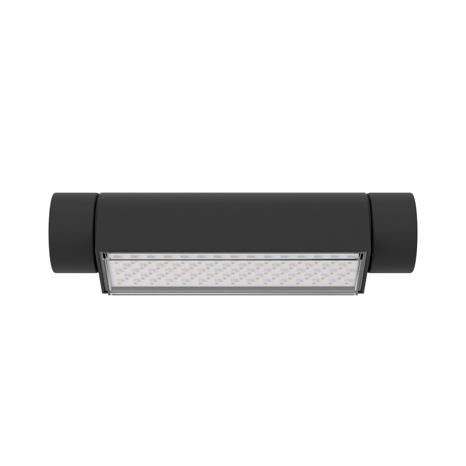 LED-Außenwandlampe Brianza, schwarz, Breite 20 cm, Metall