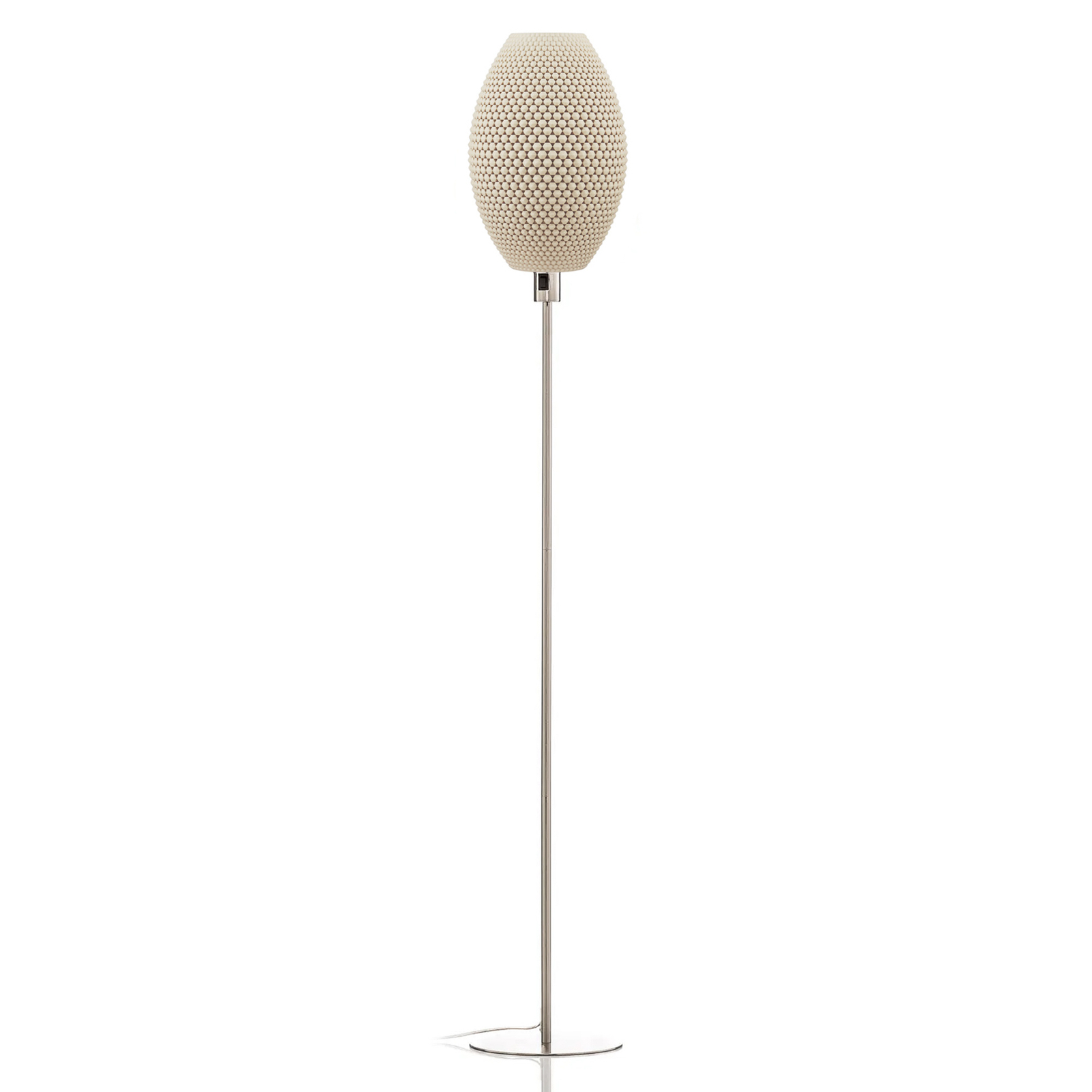 Diamant Olive floor lamp, biomaterial, linen