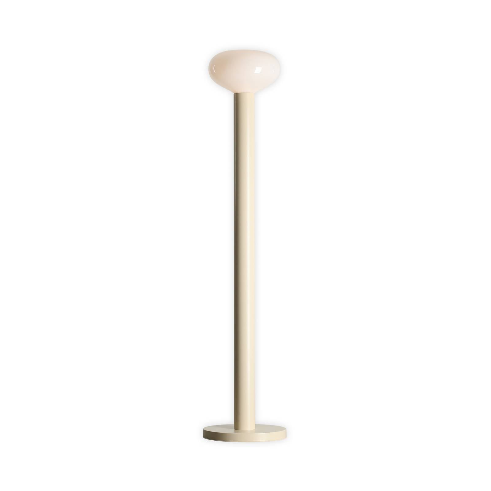 Stehleuchte Flo, beige, Höhe 138 cm, 1-flammig, Glas