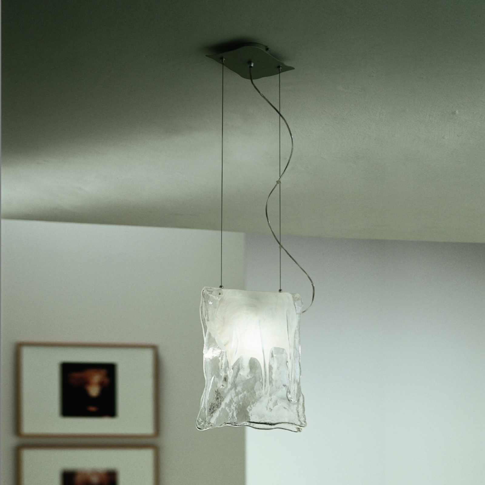 Lampada a sospensione MURANO, 1 luce, larga 16 cm